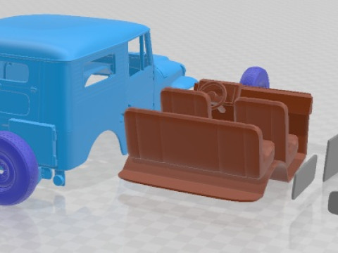 Toyota Land Cruiser J20 HardTop 1955 Printable Car Modello di stampa 3D