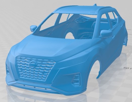 Nissan Kicks 2021 Printable Body Car 3D Print Model .c4d .max .obj .3ds .fbx .stl .blend 