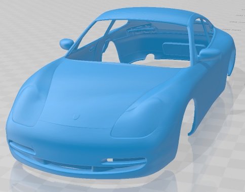 Porsche 911 996 Carrera 1999 Printable Body Car 3D Принт Модель .c4d .max .obj .3ds .fbx .stl .blend 