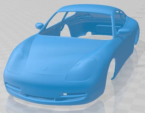 Porsche 911 996 Carrera 1999 Printable Body Car 3D Print Model .c4d .max .obj .3ds .fbx .stl .blend