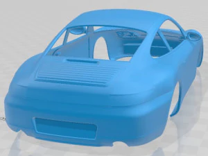 Porsche 911 996 Carrera 1999 Printable Body Car 3D Print Model