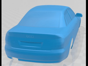 Audi A4 Sedan 1999 Printable Body Car 3D-Druckmodell