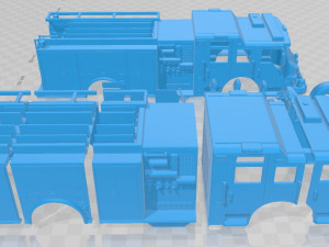 Pierce Vienna Pumper Fire Truck 2014 Printable Model Cetak 3D