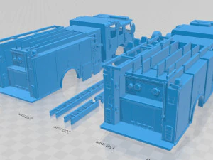 Pierce Vienna Pumper Fire Truck 2014 Printable 3D Print Model