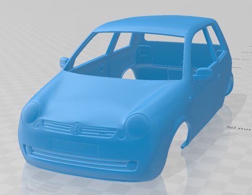 Volkswagen Lupo 1998 Printable Body Car 3D Принт Модель .c4d .max .obj .3ds .fbx .stl .blend 