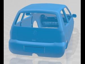 Volkswagen Lupo 1998 Printable Body Car 3D Принт Модель
