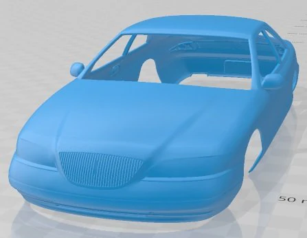 Lincoln Mark 1998 Printable Body Car 3D Print Model .c4d .max .obj .3ds .fbx .stl .blend 