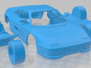 Ferrari F355 F1 Berlinetta 1998 Printable Car Model do druku 3D