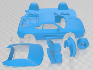 Ferrari F355 F1 Berlinetta 1998 Printable Car Model do druku 3D