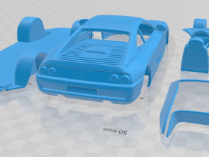 Ferrari F355 F1 Berlinetta 1998 Printable Car Model do druku 3D