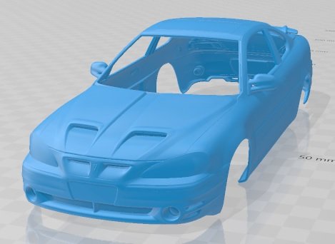 Pontiac Grand Am Coupe 1999 Printable Body Car 3D Baskı Modeli .c4d .max .obj .3ds .fbx .stl .blend 