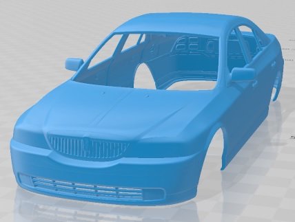 Lincoln LS 1999 Printable Body Car 3D Druckmodell .c4d .max .obj .3ds .fbx .stl .blend