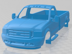 F 350 SuperDuty Regular Cab 1999 Printable Body Car 3D Print Model