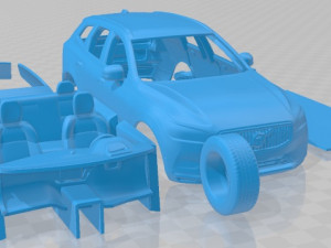 Volvo XC60 2018 Printable Car 3D प्रिंट मॉडल