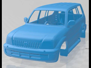 Toyota Land Cruiser Prado J90 1999 Carrozzeria stampabile Modello di stampa 3D