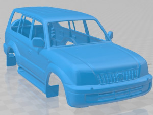 Toyota Land Cruiser Prado J90 1999 Printable Body Car Modelo de Impressão 3D