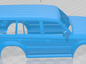 Toyota Land Cruiser Prado J90 1999 Printable Body Car Modelo de Impressão 3D