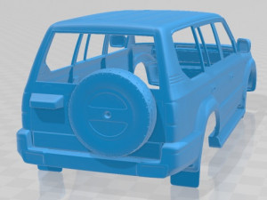Toyota Land Cruiser Prado J90 1999 Printable Body Car Modelo de Impressão 3D