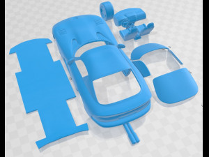 Dodge Viper GTS 1998 Printable Car 3D 프린트 모델