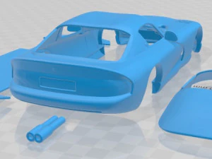 Dodge Viper GTS 1998 Printable Car 3D Print Model