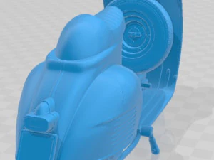 Vespa Cafe Racer Printable Motorcycle 3D Print Model