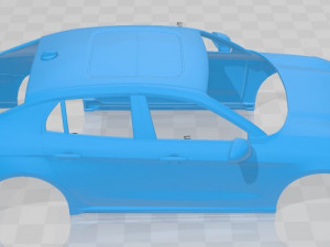 Lynk Co 03 2018 Printable Body Car 3D-printmodel