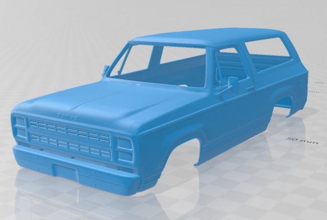 Dodge Ramcharger 1979 Printable Body Car 3D Print Model .c4d .max .obj .3ds .fbx .stl .blend