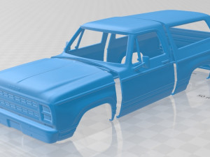 Dodge Ramcharger 1979 Printable Body Car 3D 프린트 모델