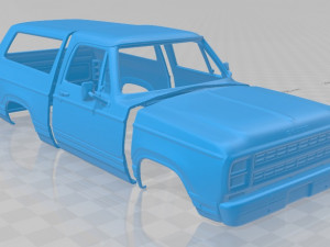 Dodge Ramcharger 1979 Printable Body Car Modelo de Impressão 3D