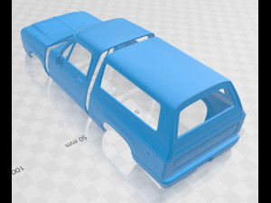 Dodge Ramcharger 1979 Printable Body Car Modelo de Impressão 3D