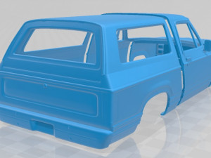 Dodge Ramcharger 1979 Printable Body Car Modelo de Impressão 3D