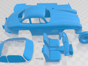 Mercedes Benz 300 SL Gullwing 1954 Printable Car 3D-Druckmodell