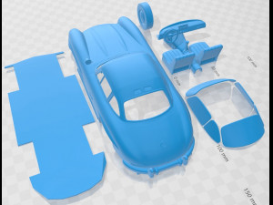 Mercedes Benz 300 SL Gullwing 1954 Printable Car 3D-Druckmodell