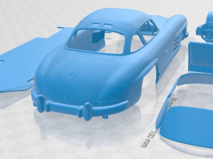 Mercedes Benz 300 SL Gullwing 1954 Printable Car 3D-Druckmodell