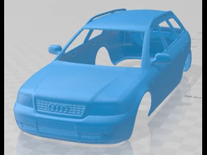 Carro com carroceria imprim&iacute;vel Audi A4 Avant 1999 Modelo de Impressão 3D