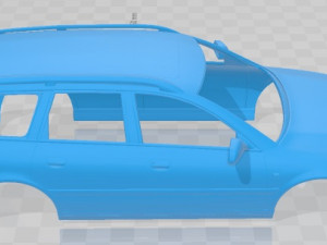 Audi A4 Avant 1999 Printable Body Car Modèles 3D en vedette