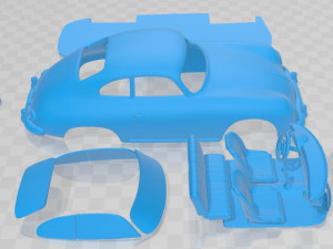 Porsche 356a Coupe Printable Car 3D Print Model