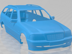 Mercedes Benz C Class S202 Estate 1997 Printable Body Car 3D 打印模型