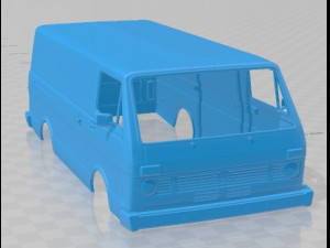 Volkswagen LT 31 1975 Printable Body Van 3D Baskı Modeli
