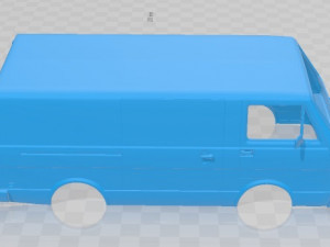 Volkswagen LT 31 1975 Printable Body Van 3D Baskı Modeli