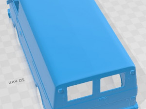 Volkswagen LT 31 1975 Printable Body Van 3D Baskı Modeli