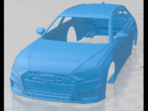 Audi S6 Avant 2020 Printable Body Car 3D Print Model