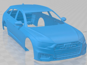 Audi S6 Avant 2020 Printable Body Car Model do druku 3D