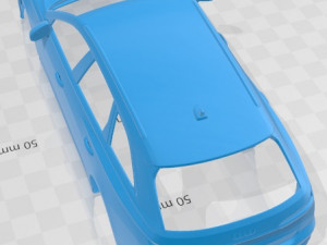 Audi S6 Avant 2020 Printable Body Car Model do druku 3D