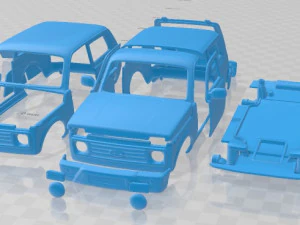 VAZ Lada Niva 4x4 Urban 2019 Printable Car 3D Print Model