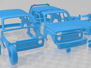 VAZ Lada Niva 4x4 Urban 2019 Printable Car 3D Baskı Modeli