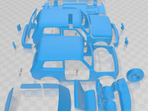 VAZ Lada Niva 4x4 Urban 2019 Printable Car 3D Baskı Modeli