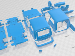 VAZ Lada Niva 4x4 Urban 2019 Printable Car 3D Baskı Modeli