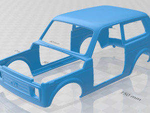 VAZ Lada Niva 4x4 Urban 2019 Printable Car 3D Baskı Modeli