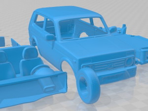 VAZ Lada Niva 4x4 Urban 2019 Printable Car Modèles 3D en vedette
